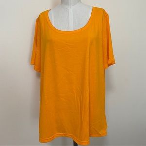 LIZ CLAIBORNE Orange T-shirt Size 1X